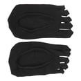 thumbnail image 1 of Women Toe Socks, Soft To Wear Women Low Cut Liner Socks Easy To Put On  For Daily Using Nude,Black,Pink,Gray,White, 1 of 8