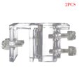 thumbnail image 1 of facefd 2 Pieces Aquarium Inflow Outflow Tube Fish Planted Aquarium Tube Holder Holder Acrylic Fix Hose Pipe Mount Freshwater Fish Planted Aquarium Fixing Tubing Clamp, 1 of 9