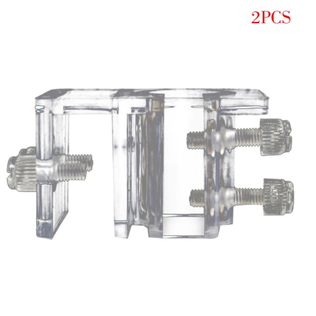 facefd 2 Pieces Aquarium Inflow Outflow Tube Fish Planted Aquarium Tube Holder Holder Acrylic Fix Hose Pipe Mount Freshwater Fish Planted Aquarium Fixing Tubing Clamp