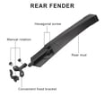 thumbnail image 4 of Bike Mudguard Set Mountain Bike Road Bicycle Long Fender Adjustable Mud Guard, 4 of 8