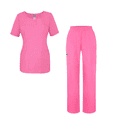 thumbnail image 2 of Adar Universal Women's Scrub Set - V-neck Scrub Top and Elastic Pull-On Scrub Pants, 2 of 8