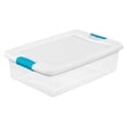 thumbnail image 1 of Sterilite 32 Quart Clear Stackable Latching Storage Box Containers, 18 Pack, 1 of 6
