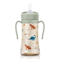 thumbnail image 2 of GROSMIMI Flip Top Spill Proof Sippy Cup PPSU BPA Free 10 oz Stage 2 Straw for Toddlers (Dinosaur), 2 of 5