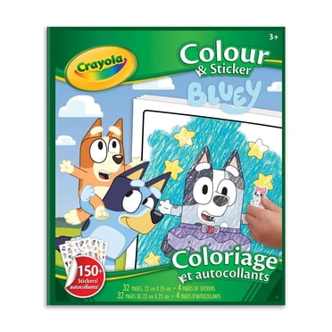 Colour & Sticker Pages, Bluey