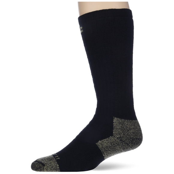Carhartt Chaussettes de Botte de Travail en Coton à Embout d'Acier à Coussin Intégral pour Hommes, Lot de 2, Noir, Pointure de Chaussure : 6-12 / Grand