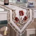 thumbnail image 2 of Chemin de Table au Design Simple en Forme de Drapeau; Napperon de Table; Nappe de Bureau en Polyester Brodé pour Café et Thé, Décor de Napperon, 2 of 6