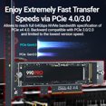 thumbnail image 3 of M.2 NVME to PCIe 4.0 3.0 Adapter With Aluminum SSD Heatsink, NVMe 64Gbps Gen4 PCIE x1 X4 X8 X16 Expansion Card for Desktop PCIE x4, 3 of 6