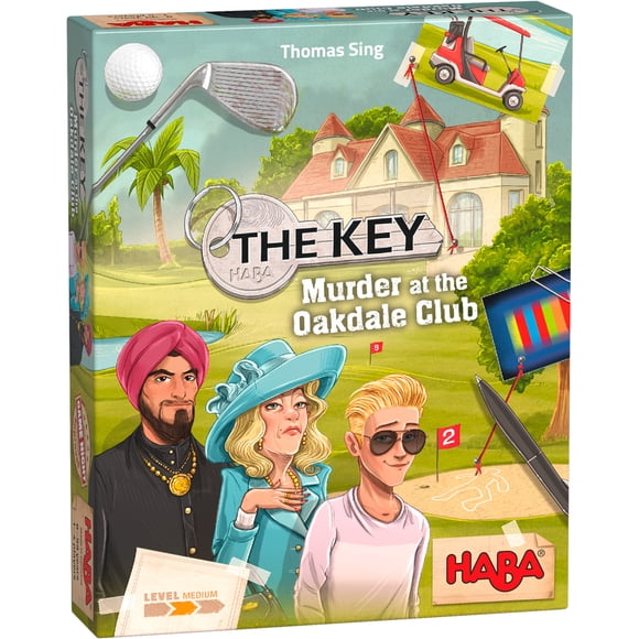 HABA The Key: Murder at The Oakdale Club, Detective Case Files Board Games for Kids Ages 8-12, Strategy Mystery Game for Family Night, Made in Germany