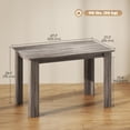 thumbnail image 3 of HOMCOM 47" Modern Dining Table for 4-6 People with Wood Effect, Light Grey, 3 of 10