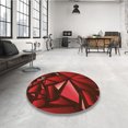 thumbnail image 4 of Ahgly Tapis Rectangulaire Lavable en Machine Rouge Tomate, 8 Pieds x 10 Pieds, 4 of 7