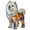 A, variante sur Veilleuse Chien Samoyède, Statue en Résine Mignonne avec LED Chaud, Lampe de Bureau pour Chambre, Décoration Maison, Cadeau pour Amoureux des Chiens, Sculpture d'Art Blanche, 7,87 Pouces