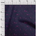 thumbnail image 2 of oneOone Velvet Plum Fabric Line Drawing Leaf Sewing Craft Projects Fabric Prints By Yard 58 Inch Wide, 2 of 4