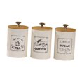 thumbnail image 2 of veasfak 3 Pieces Kitchen Canisters Set Simple Modern Coffee Tea Sugar Containers Set vintage, 2 of 9
