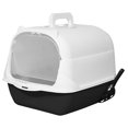 thumbnail image 4 of Hooded Cat Enclosed Cat Toilet Reusable Removable Cat Litter Tray Handheld Black, 4 of 8