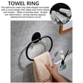 thumbnail image 4 of Cameland Oval Stainless Steel Towel Ring without Punching Black Bathroom Towel Rack Hanging Ring, 4 of 6