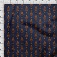 thumbnail image 3 of oneOone Cotton Poplin Fabric Leaves & Paisley Block Print Fabric BTY 56 Inch Wide, 3 of 4