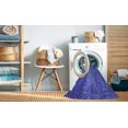 thumbnail image 2 of Ahgly Tapis d'Intérieur Lavable en Machine Carré Transitionnel Bleu Ardoise Clair, 4 Pieds Carré, 2 of 7