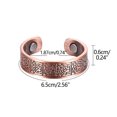thumbnail image 4 of TopLLC Pure Antique Copper Magnetic Energy Ring Creative Personalized Magnetic Open Ring Ring Bracelet, 4 of 6