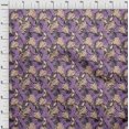 thumbnail image 4 of oneOone Velvet Grayish Purple Fabric Tropical Sewing Craft Projects Fabric Prints By Yard 58 Inch Wide, 4 of 4