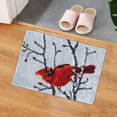 thumbnail image 2 of Wolf Latch Hook Rug Sewing Craft Festival Punch Handmade Crochet Carpet Rug 60x40cm Craft Set for Adults Red Bird, 2 of 8