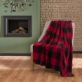 thumbnail image 2 of Safdie & Co. Blanket Knit Printed Buffalo Plaid Red, 2 of 3
