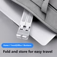 thumbnail image 4 of Foldable Laptop Holder Adjustable Height Ergonomic Notebook Tablets Typing Gaming Table Stand PC Lifter Household Office Gifts Silver, 4 of 9
