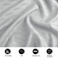 thumbnail image 4 of PiccoCasa Microfiber Body Striped Pillowcase Soft Durable Light Gray 20" x 60", 4 of 7