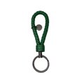 thumbnail image 2 of Leather Braided Woven Rope Keychain Lovely DIY Bag Hanging Pendant Exquisite Key Chain Car Keyring Holder Metal Jewelry for Men Dark Green, 2 of 9