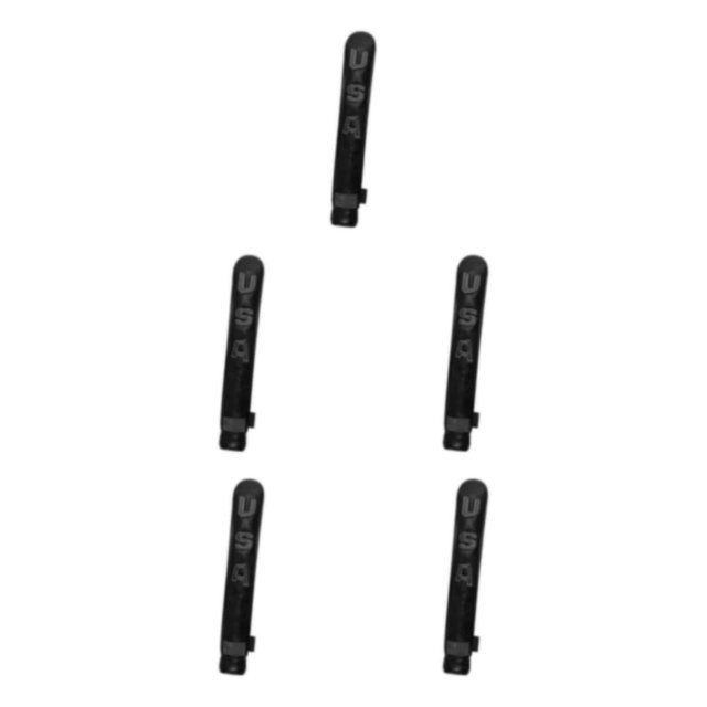Decodeary PU for Golf Alignment Stick Cover Case Waterproof Holder Premium Embroidered Black White 33 x 5.5cm 5Set