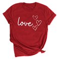 thumbnail image 1 of LSLJS T-shirt Imprimé « Lover Love » pour Femme à Col Rond, Manches Courtes, Haut, Cadeaux pour Femmes, 1 of 4