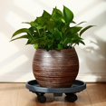 thumbnail image 4 of 260mm Plant Mover With Wheels Plant Support Roller Flower Pot Base Movable Tray, 4 of 11