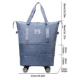 thumbnail image 3 of Grand Sac de Sport, Sac de Sport de Voyage Sac de Voyage à Roue Universelle, Grand Sac de Voyage Pliable Imperméable Sac à Main Sac à Main Sac de Sport de Voyage Sac de Voyage Multifonction pour Dames, 3 of 3