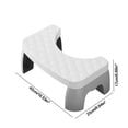 thumbnail image 3 of White Soft Toilet Stool Bathroom Hair Non-Slip Treading Stool Office Padded Footstool, 3 of 6
