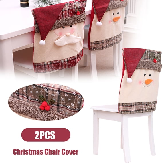 Christmas Chair Cover Protective Covers for Chairs Christmas Party Seat
