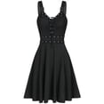 thumbnail image 1 of Heliisoer Plus Women Size Cool Solid Bandage Irregular Hem Sleeveless Camisole Mini, 1 of 1