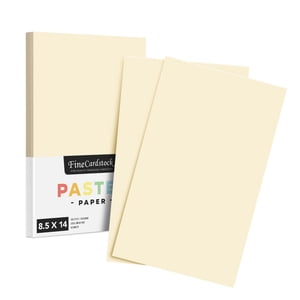 Cream - Color Paper 20lb. Size 8.5 X 14 Legal/Menu Size 50 Per Pack