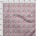 thumbnail image 3 of oneOone Popeline de Coton Sergé Rose Pâle Tissu Floral Tissu pour Robe Tissu Imprimé Tissu au Mètre 56 Pouces de Large, 3 of 5