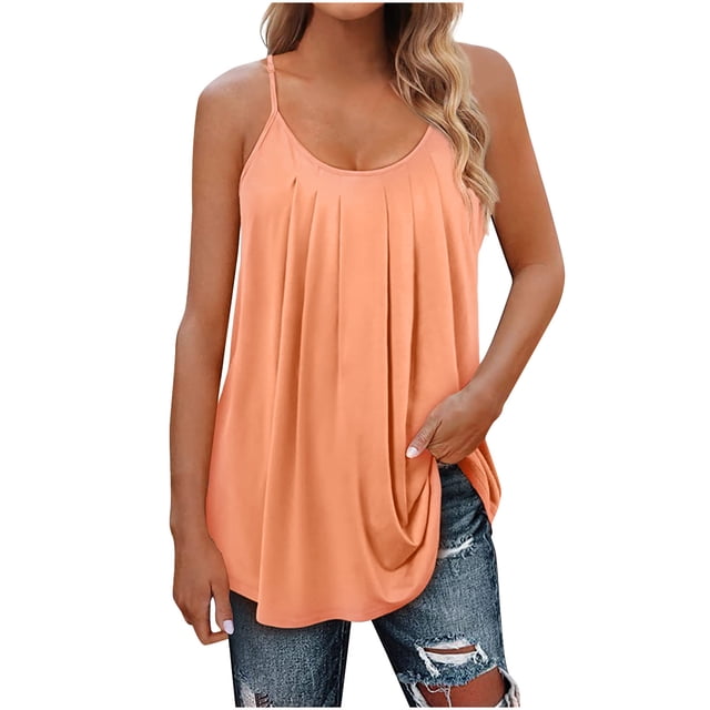Birdeem Femmes Été Mode Décontractée Camisoles Sans Manches Col Rond Unies Débardeurs Blouse Gilet