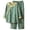 Green, variant on Kelon Women Pajama Sets Clearance Sale Woman Pajamas Ladies Pure Cotton Yarn Dyed Pajamas With Nine Minute Sleeves And Cardigan Home Dress Set All Cotton