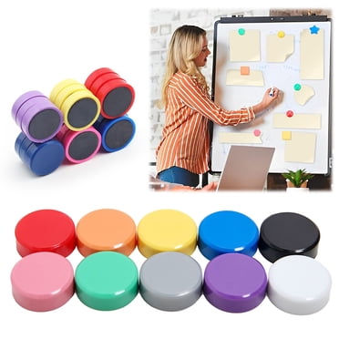 LQXZWJY 1-Piece Cute Colorful Fridge Magnets – Glossy & Matte Finish Refrigerator Magnets for Whiteboard, Locker, Kitchen, Office – Strong Decorative Magnetic Stickers (10 Colors, Random)