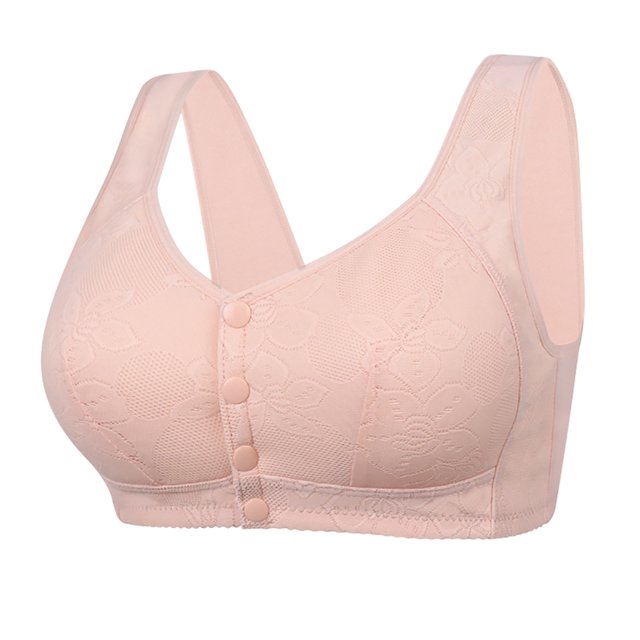 AherBiu Bras for Women Push up Wireless Full Coverage Bralettes Comfort Smoothing Unlined Front Closure Everyday Bras