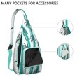 thumbnail image 3 of Toile Jungle Safari Sling Backpack&nbsp;– Artistic Botanical & Animal Motifs, Water-Resistant Daypack, 3 of 4