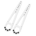 thumbnail image 2 of 2 Pcs Support de Porte pour Chat Loquet Réglable Butée de Porte pour Chat Garde les Chiens Dehors Blanc, 2 of 10