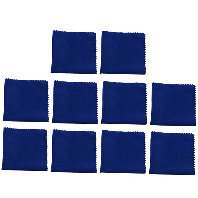 100 Pcs Lingettes pour Verres Colorées Élégantes Différentes Résistantes à l'Usure Design Unique Apparence Exquise Chiffon de Nettoyage Distinctif 294C Bleu 15*18cm