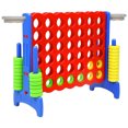 thumbnail image 1 of SDADI Jeu Géant de 33 Pouces 4-en-Ligne et Jeu de Basketball au Sol, Bleu et Rouge, 1 of 7