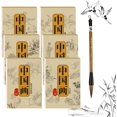 thumbnail image 1 of Chinese Painting White Drawing Copying Album, Chinese Calligraphy Paper Book, Tracing Writing Practice Paper Workbook (6PCS), 1 of 7