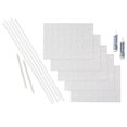 thumbnail image 1 of FASÄDE Rings Decorative Vinyl Backsplash 15 sq ft Kit in Gloss White, 1 of 2
