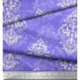 thumbnail image 2 of Soimoi Velvet Fabric Filigree Damask Fabric Prints by Yard 58 Inch Wide, 2 of 3