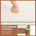 thumbnail image 5 of Costway Tabourets de Bar d'Extérieur en Bois, Ensemble de 2, Chaises de Bar Hauteur Eucalyptus, Siège Coussiné, 5 of 5