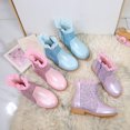 thumbnail image 4 of XIMIN Toddler Riding Boots Girls Princess Rhinestone Sparkly Boots Ponited Toe Mid Calf Ankle High Booties Mid-Calf Dress Up Party Boot, 4 of 8